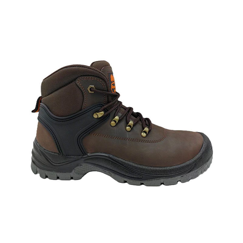 Kasut Keselamatan Anti-gelincir Crazy Horse Leather SR